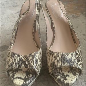 Elie Tahari Snake Print Heels, Size 9.5